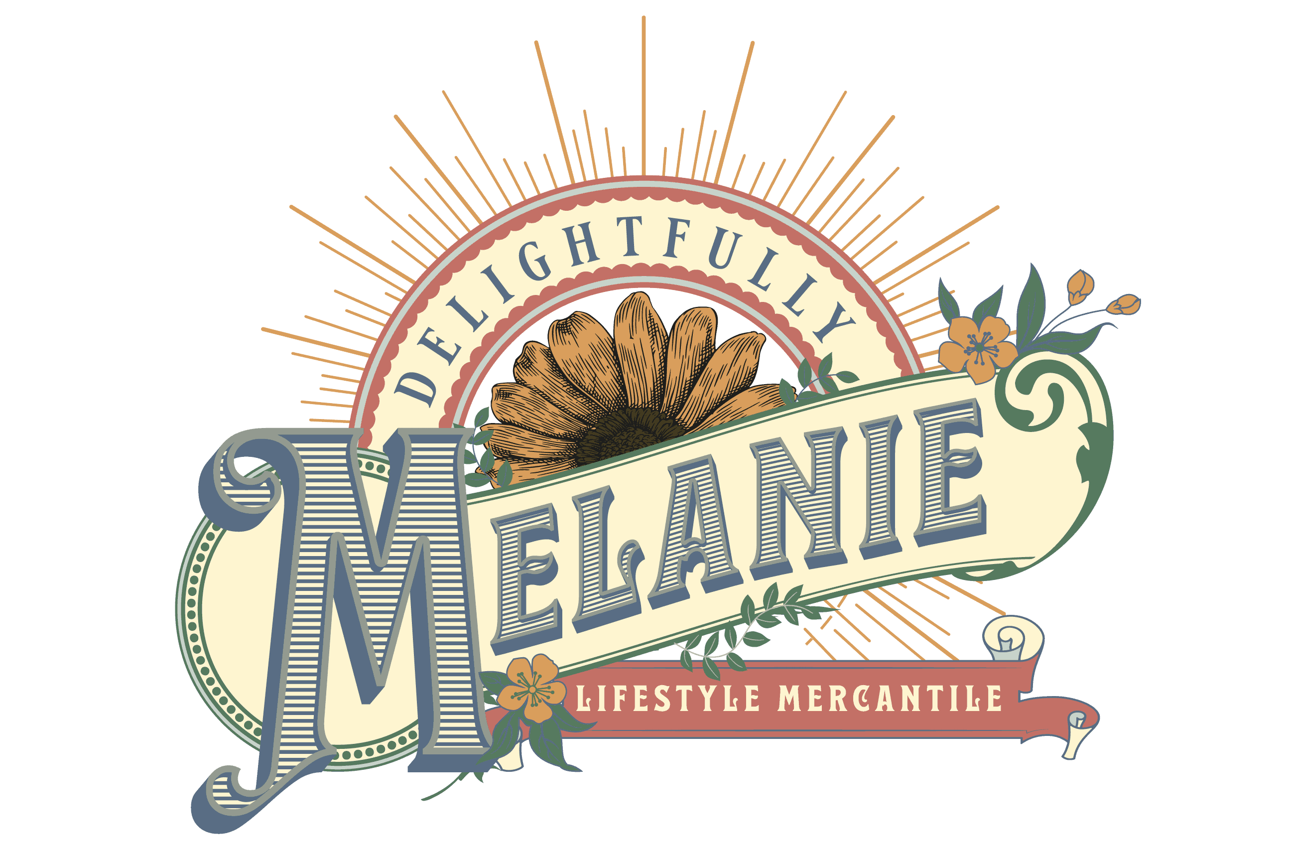 Delightfully Melanie Lifestyle Mercantile Logo